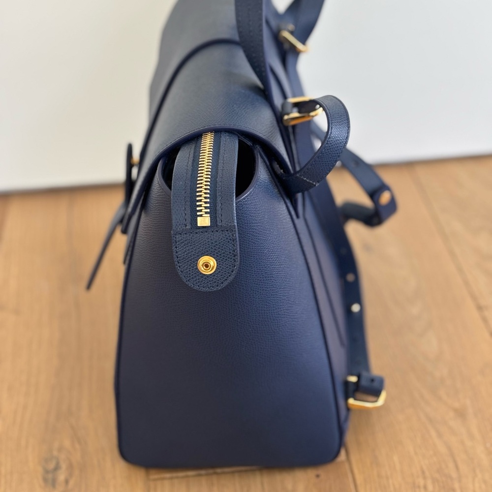 Like New Senreve Marine Blue Maestra (Minimalist Design & Structured Shape) - Picture 11 of 13